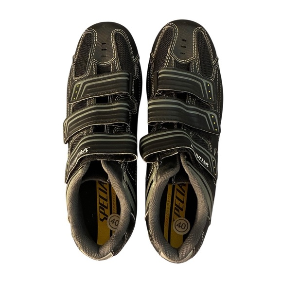 Men’s Specialized MTB Bike Cycling Shoes Gray on black Sz 40 - Picture 5 of 7